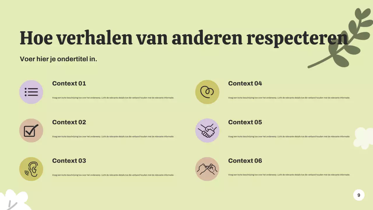 Presentatie over de aankondiging van het Green Botanical-evenement