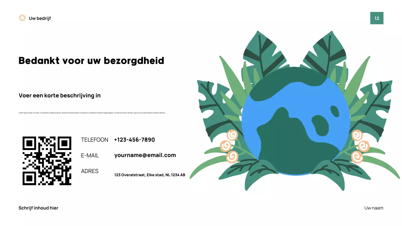 Presentatie van het Green Modern Earth-evenement