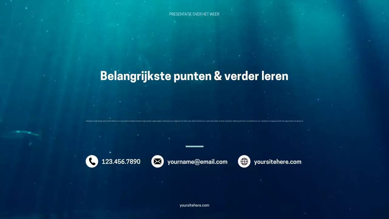 Zwart Oranje Moderne Weerpresentatie