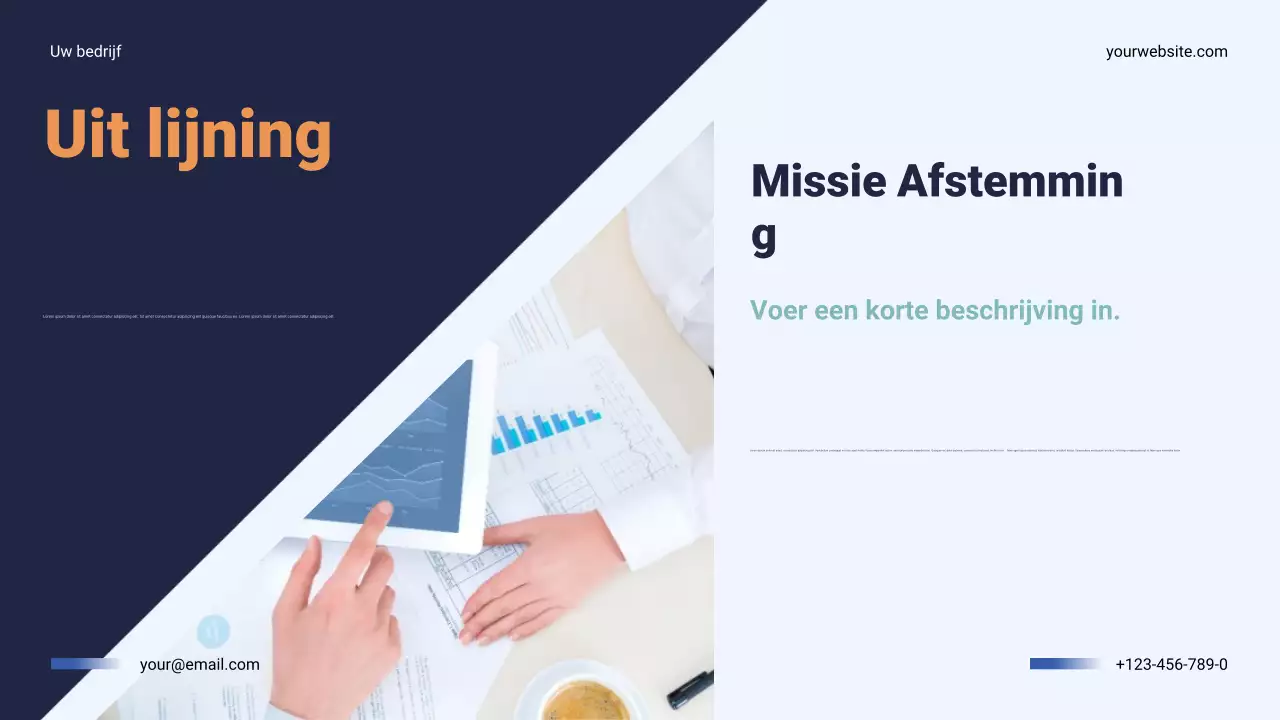 Presentatie van het Navy Modern Business Jaarplan