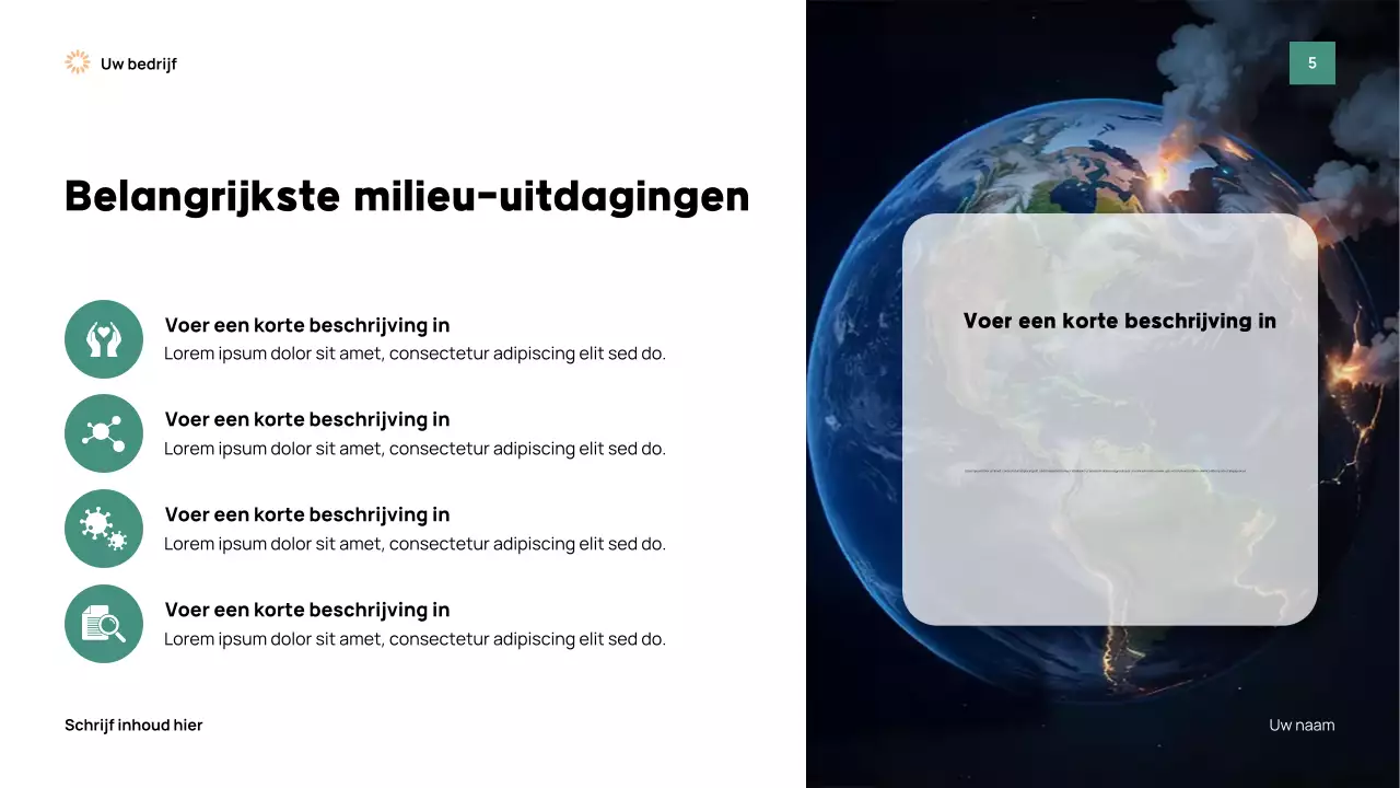 Presentatie van het Green Modern Earth-evenement