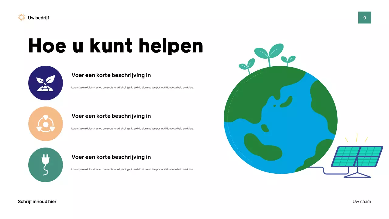 Presentatie van het Green Modern Earth-evenement