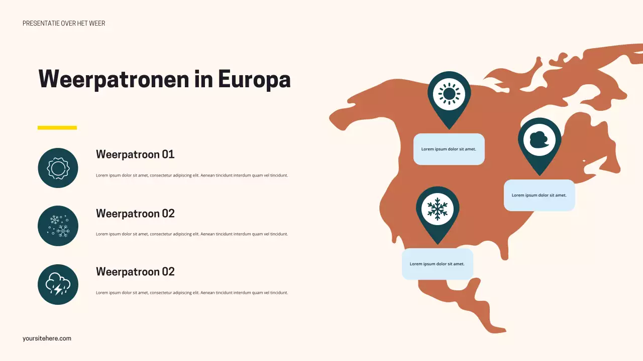 Zwart Oranje Moderne Weerpresentatie