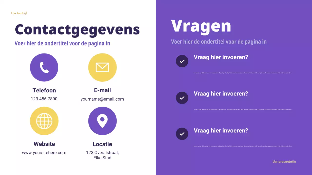 Presentatie over slimme budgettering in Purple Modern Finance