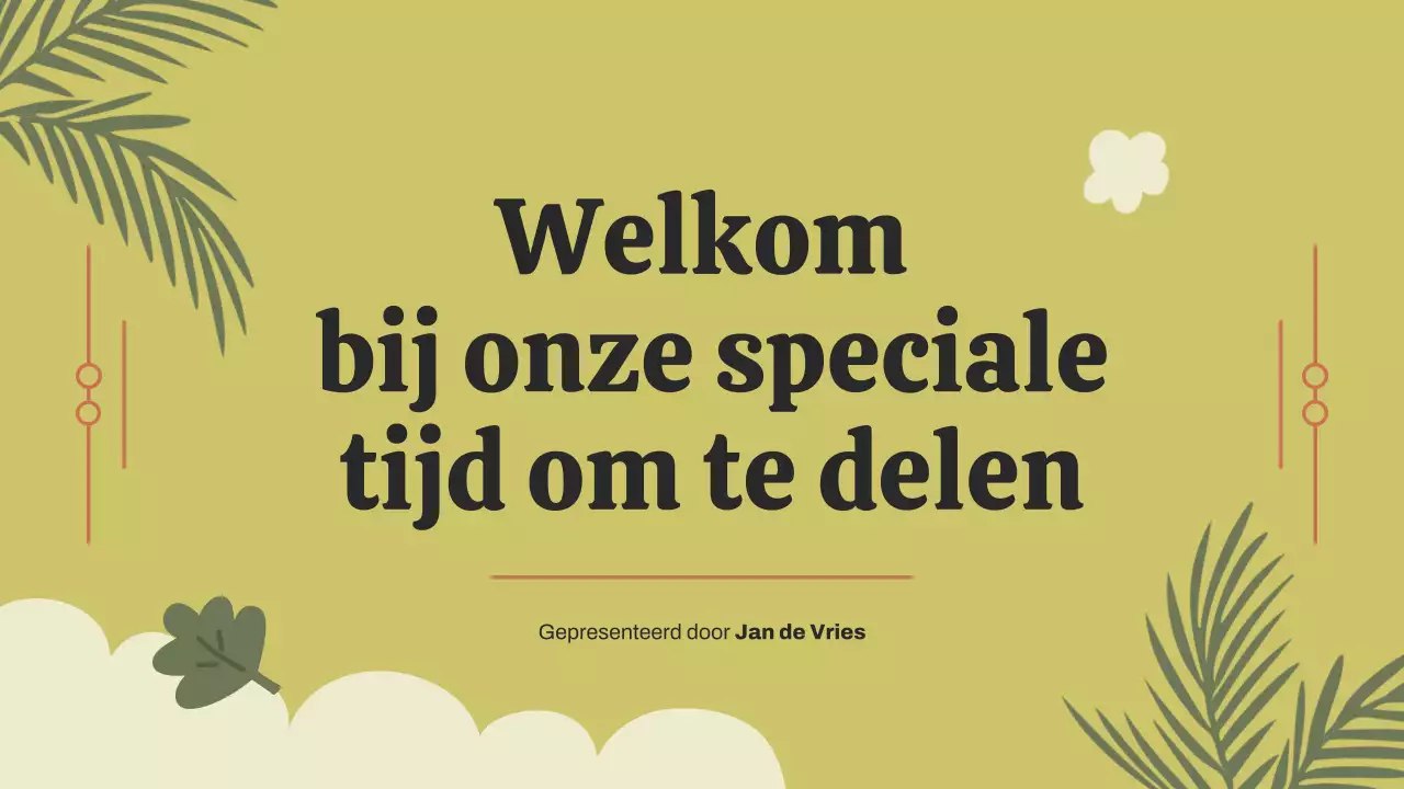 Presentatie over de aankondiging van het Green Botanical-evenement