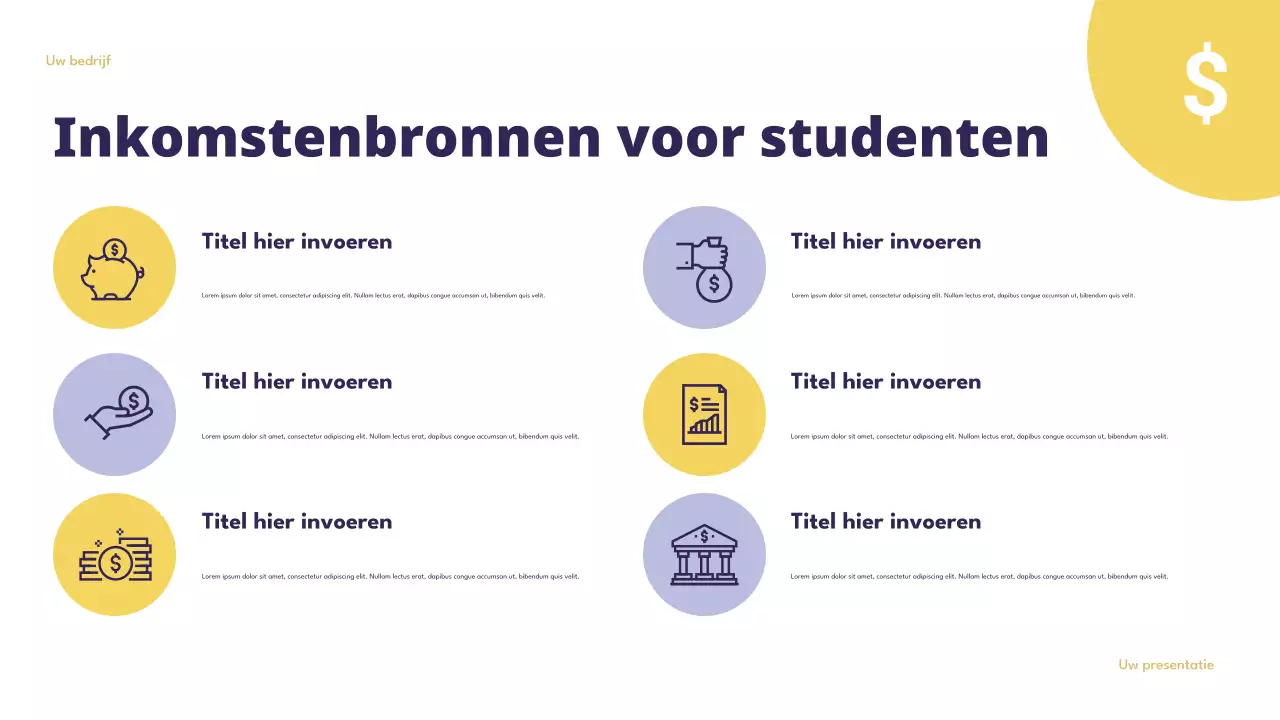 Presentatie over slimme budgettering in Purple Modern Finance
