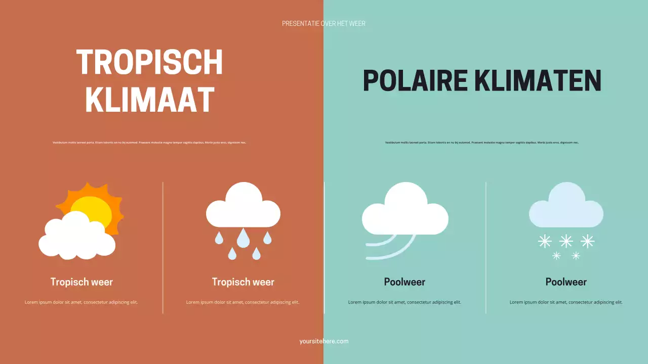 Zwart Oranje Moderne Weerpresentatie