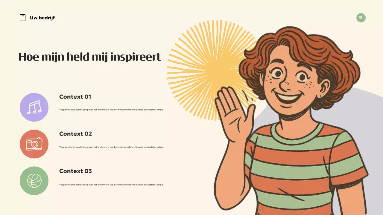 Oranje Retro Inspiratie Presentatie