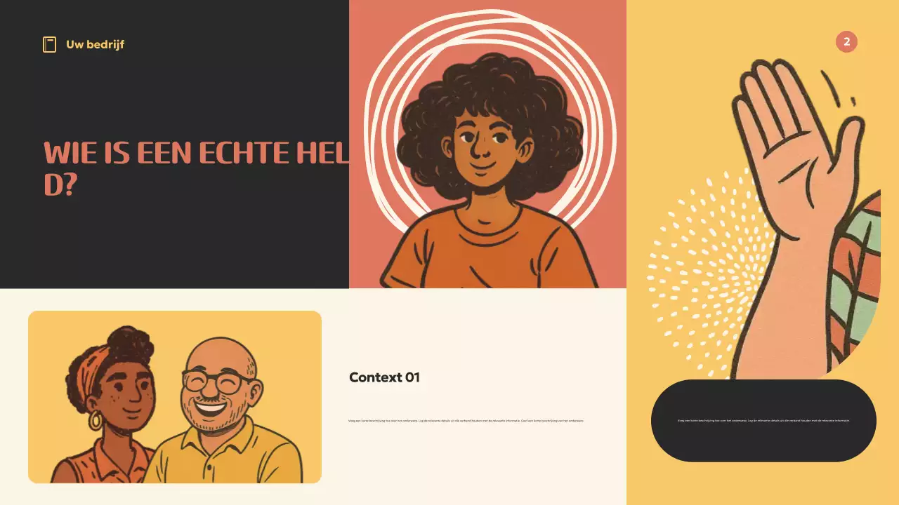 Oranje Retro Inspiratie Presentatie