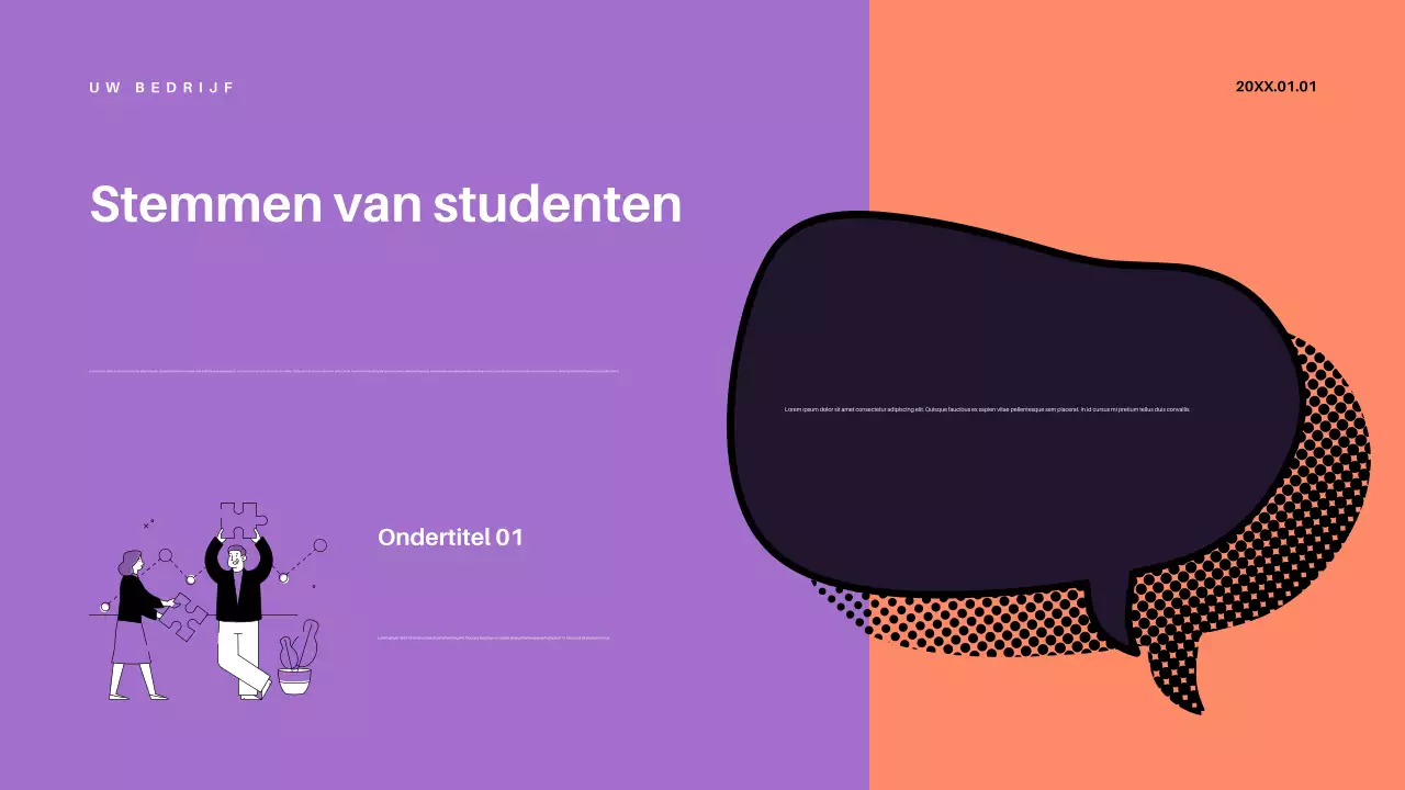 Purple Retro Education Aankondiging Presentatie