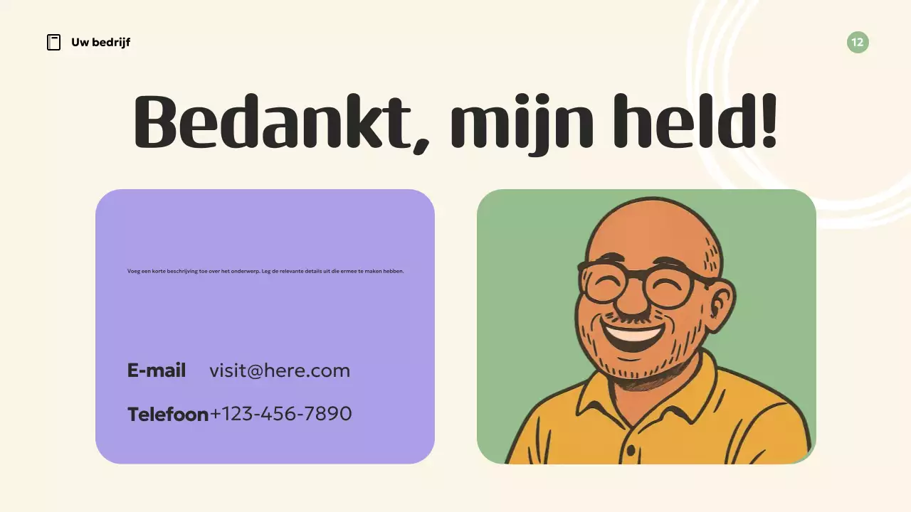 Oranje Retro Inspiratie Presentatie