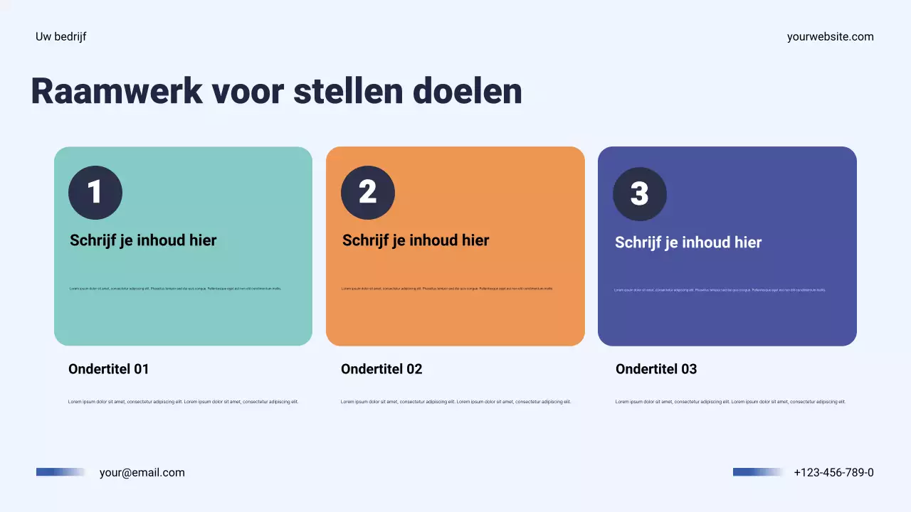 Presentatie van het Navy Modern Business Jaarplan