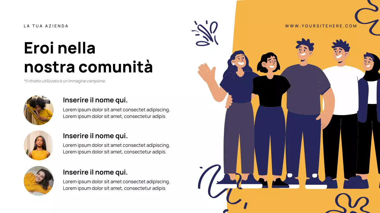 Presentazione dell'annuncio di Navy Modern Hero