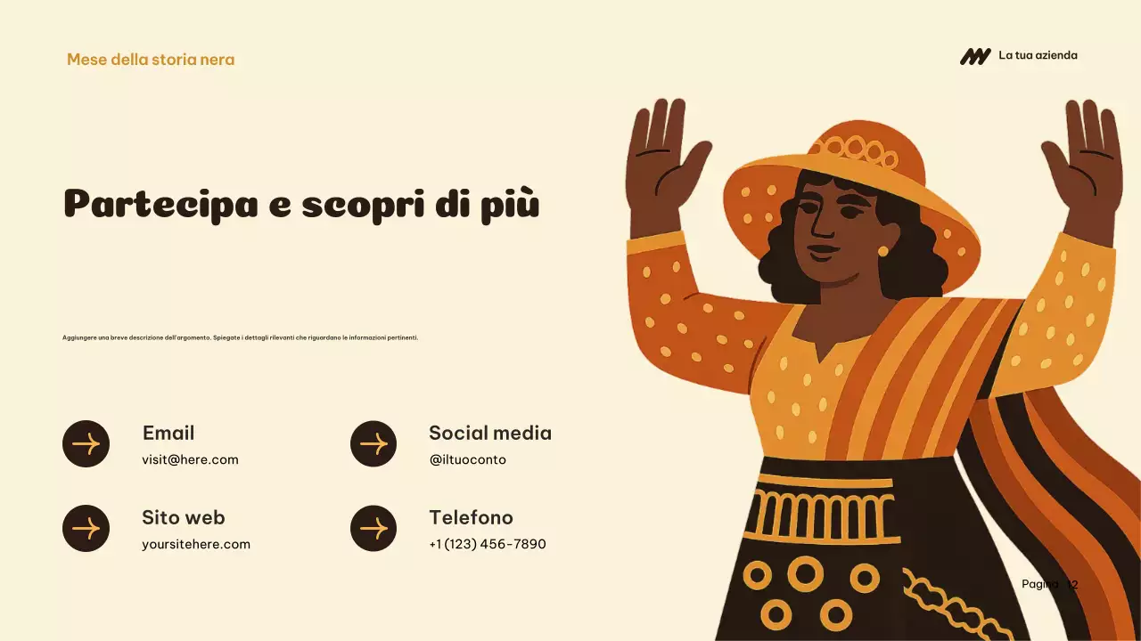 Presentazione dell'annuncio sulla storia culturale di Orange