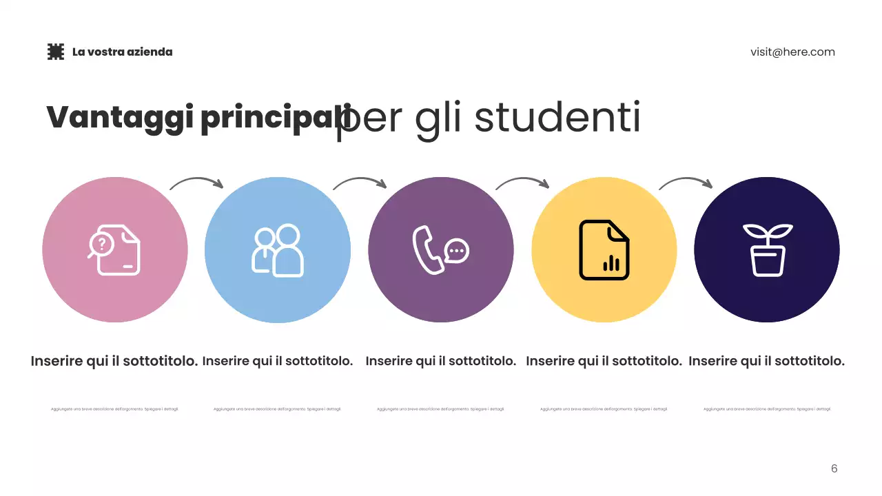 Presentazione promozionale della tecnologia moderna blu