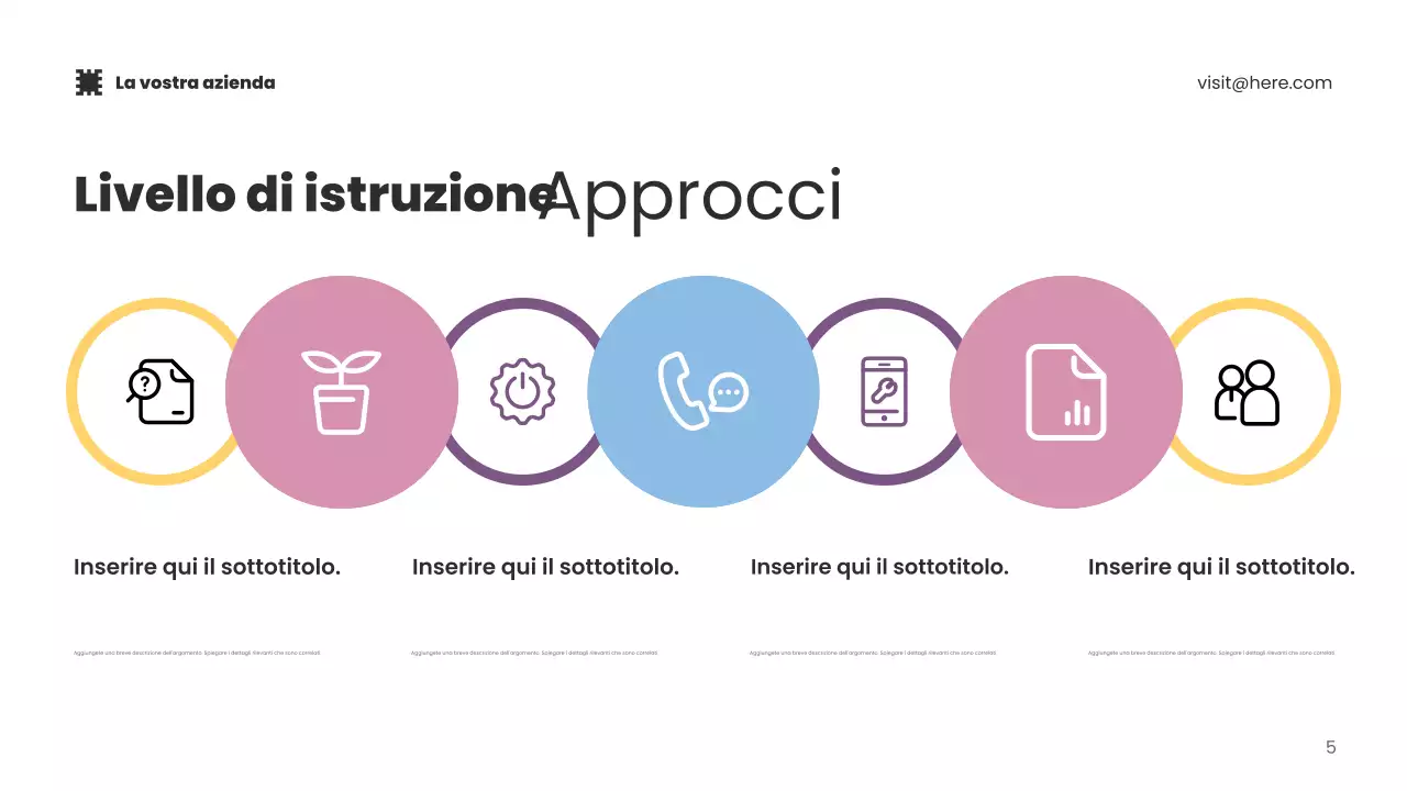 Presentazione promozionale della tecnologia moderna blu