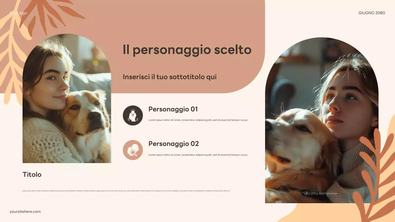 Presentazione Softbook Boho Floreale Beige