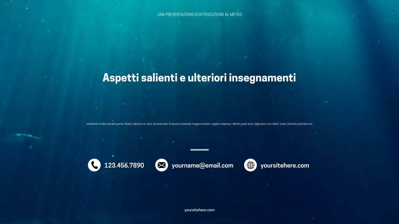 Presentazione del meteo moderno nero-arancione