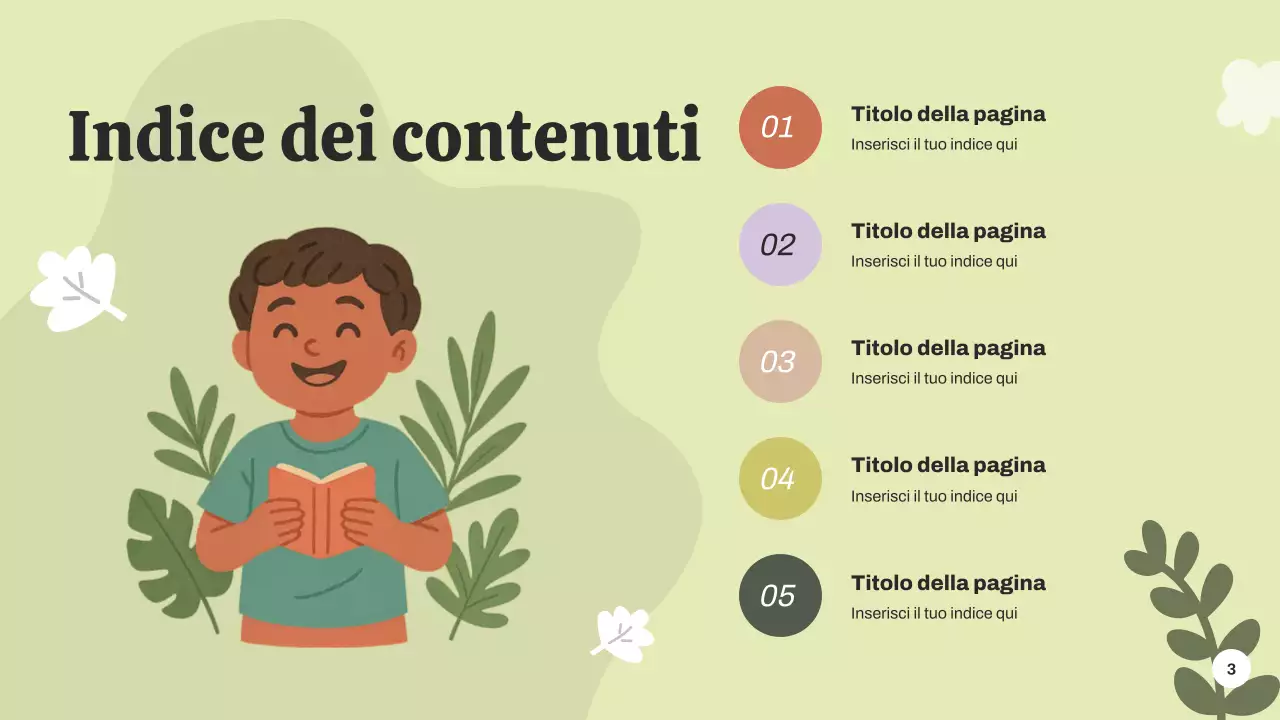 Presentazione dell'annuncio dell'evento botanico verde