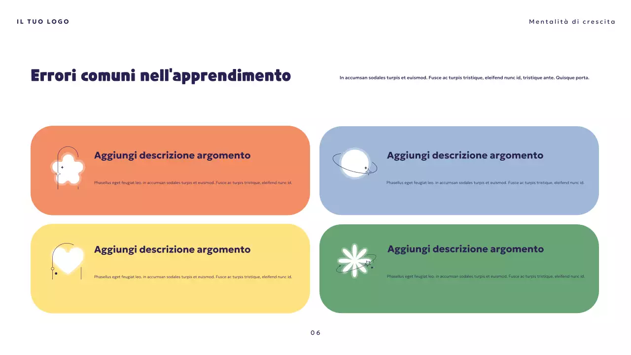 Presentazione sulla mentalità giocosa arancione
