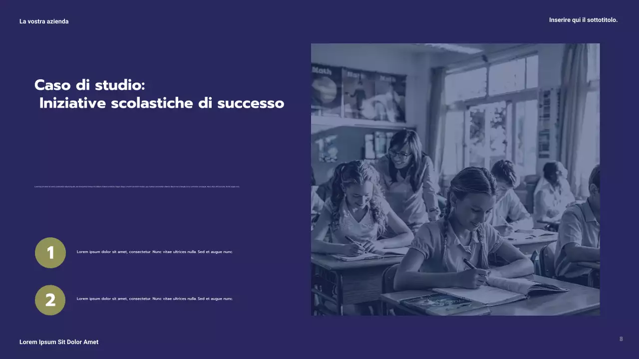 Presentazione del caso di studio Blue Modern Education