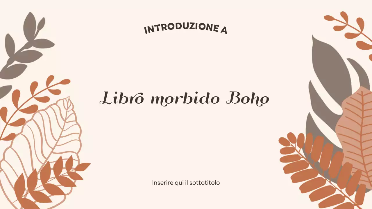 Presentazione Softbook Boho Floreale Beige