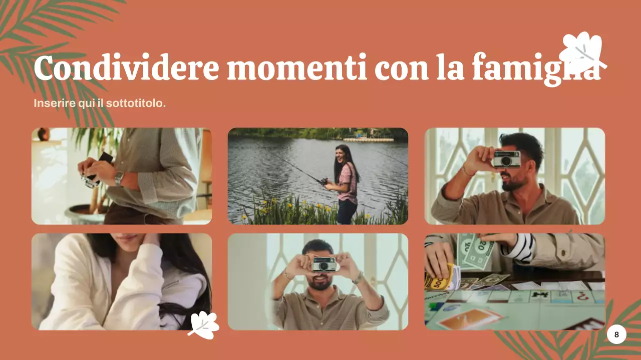 Presentazione dell'annuncio dell'evento botanico verde