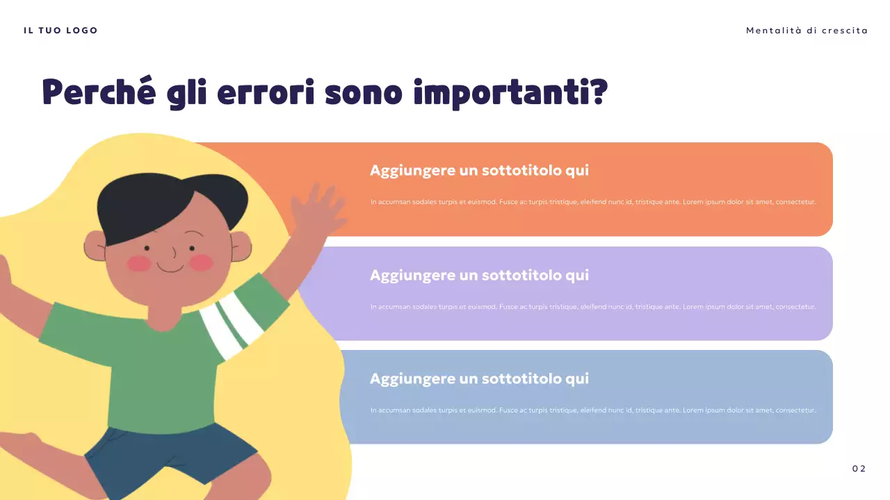 Presentazione sulla mentalità giocosa arancione