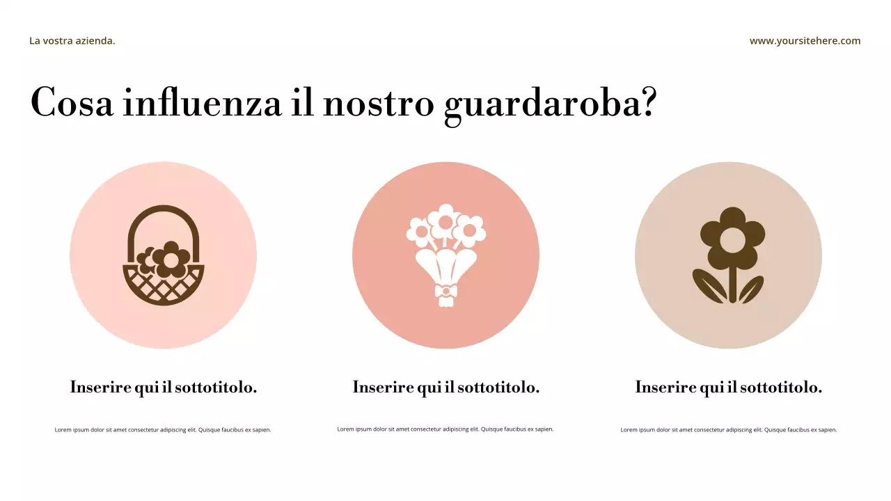 Presentazione dell'annuncio in stile astratto beige