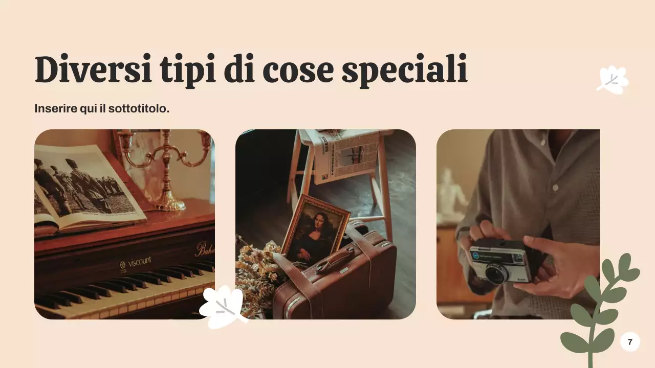 Presentazione dell'annuncio dell'evento botanico verde