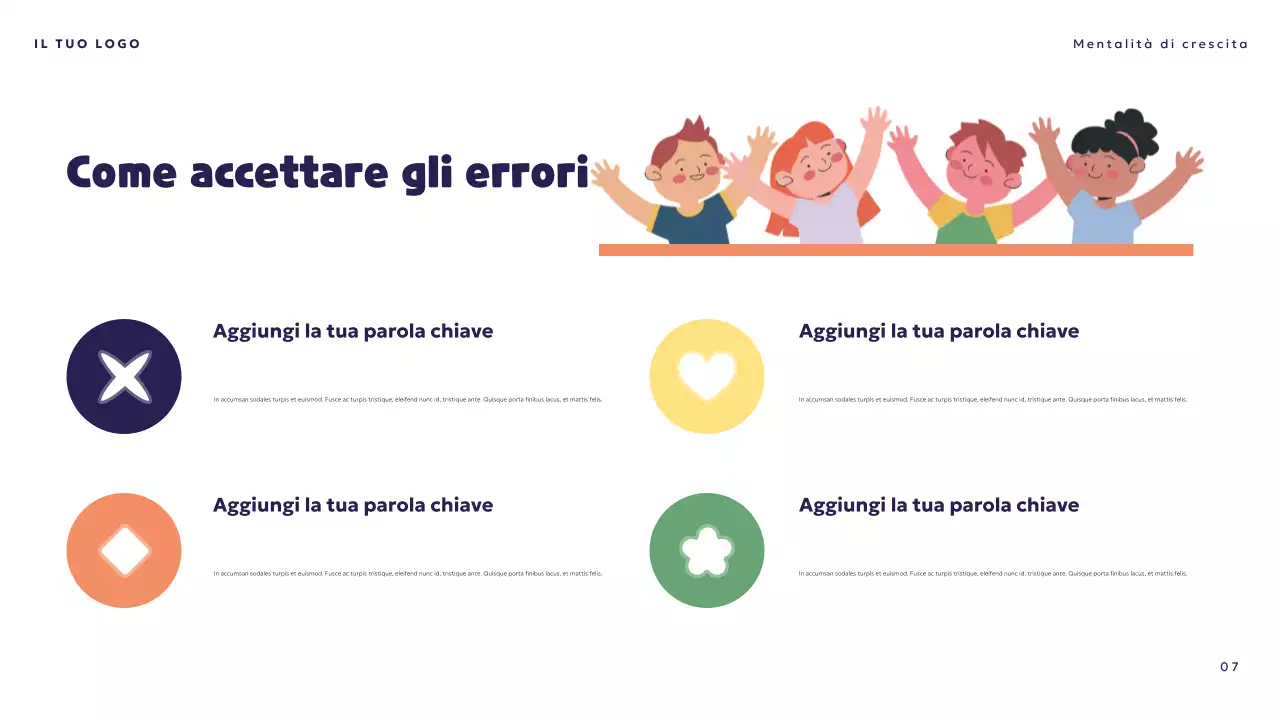 Presentazione sulla mentalità giocosa arancione