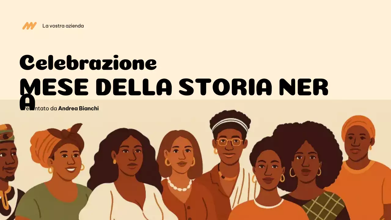 Presentazione dell'annuncio della storia culturale Beige