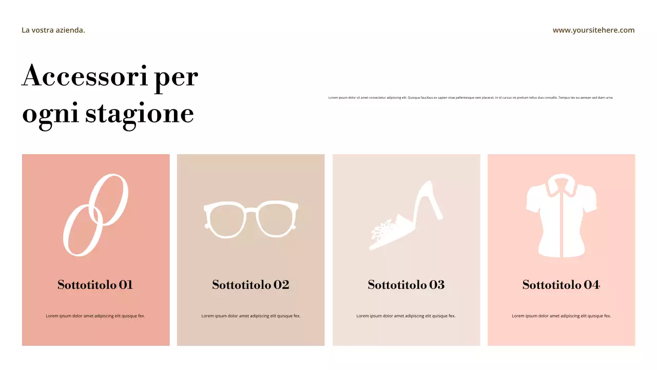 Presentazione dell'annuncio in stile astratto beige