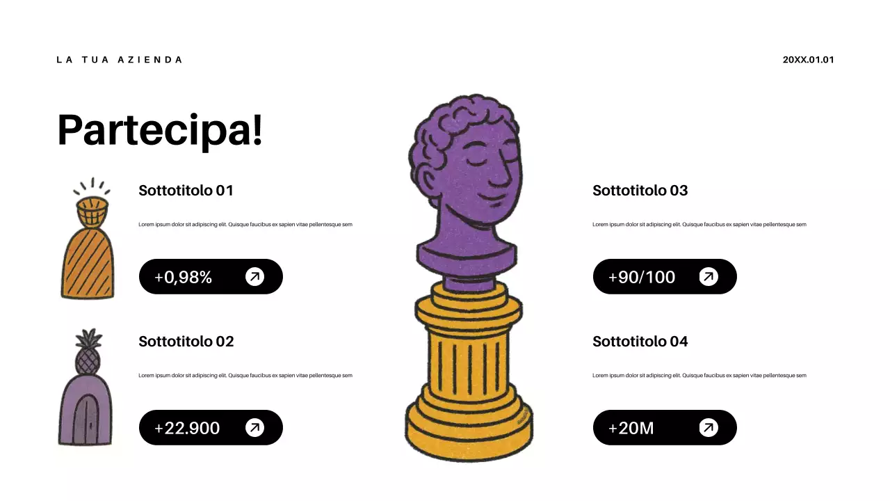 Presentazione dell'annuncio di Purple Retro Education