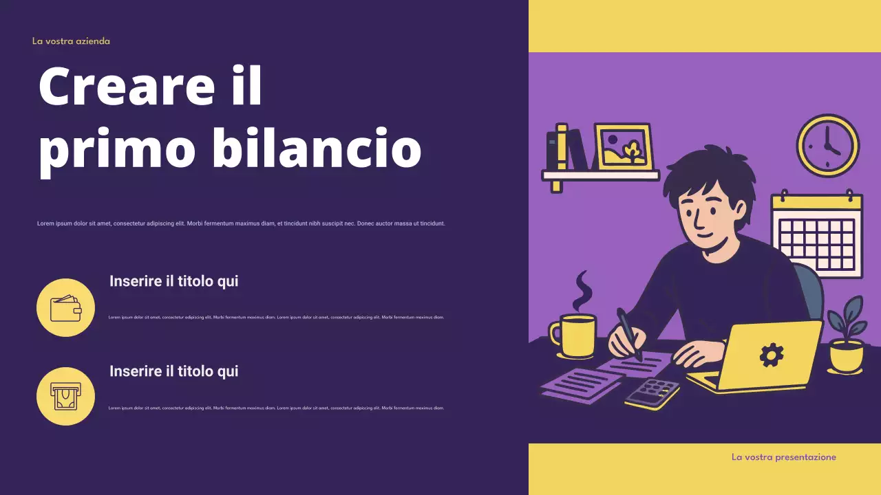 Presentazione del budget intelligente di Purple Modern Finance