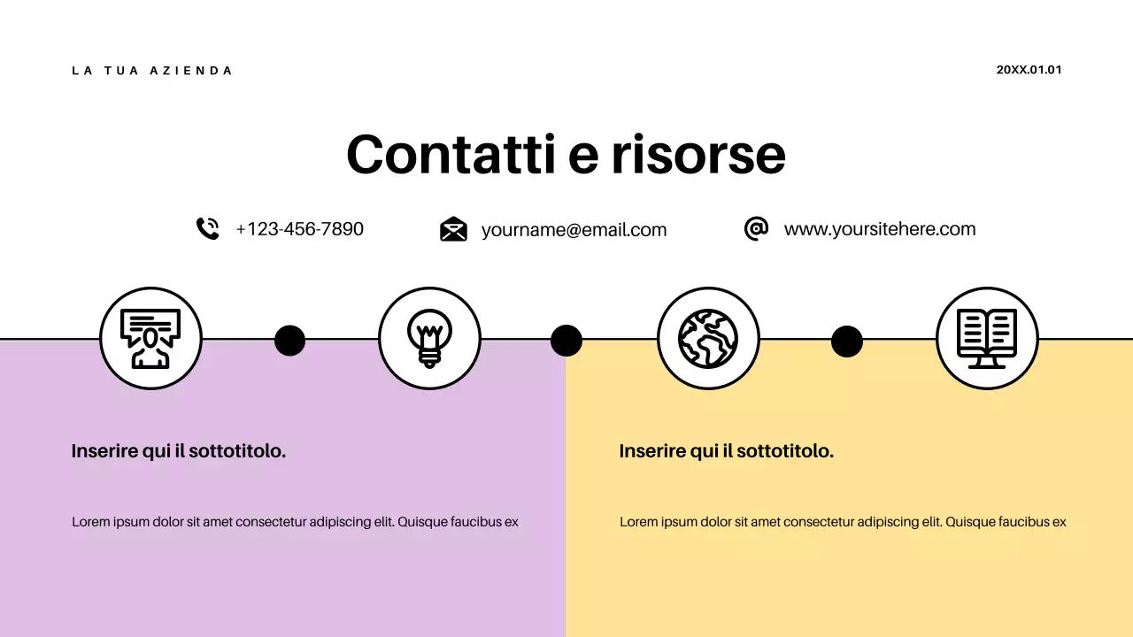 Presentazione dell'annuncio di Purple Retro Education