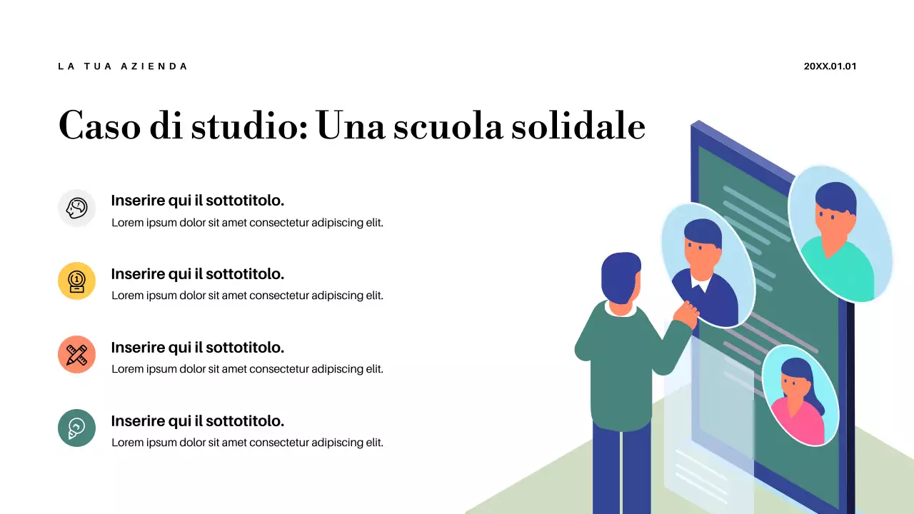 Presentazione dell'annuncio per l'insegnante di Pastel Abstract