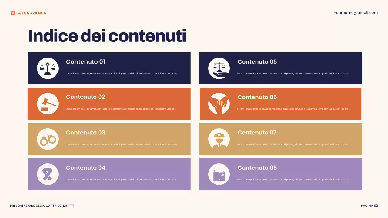 Presentazione della Carta dei diritti moderni della Marina e dell'Arancia