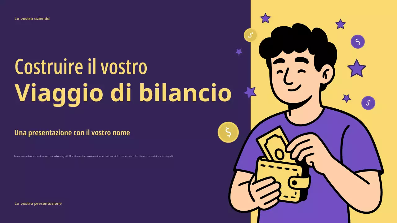 Presentazione del budget intelligente di Purple Modern Finance