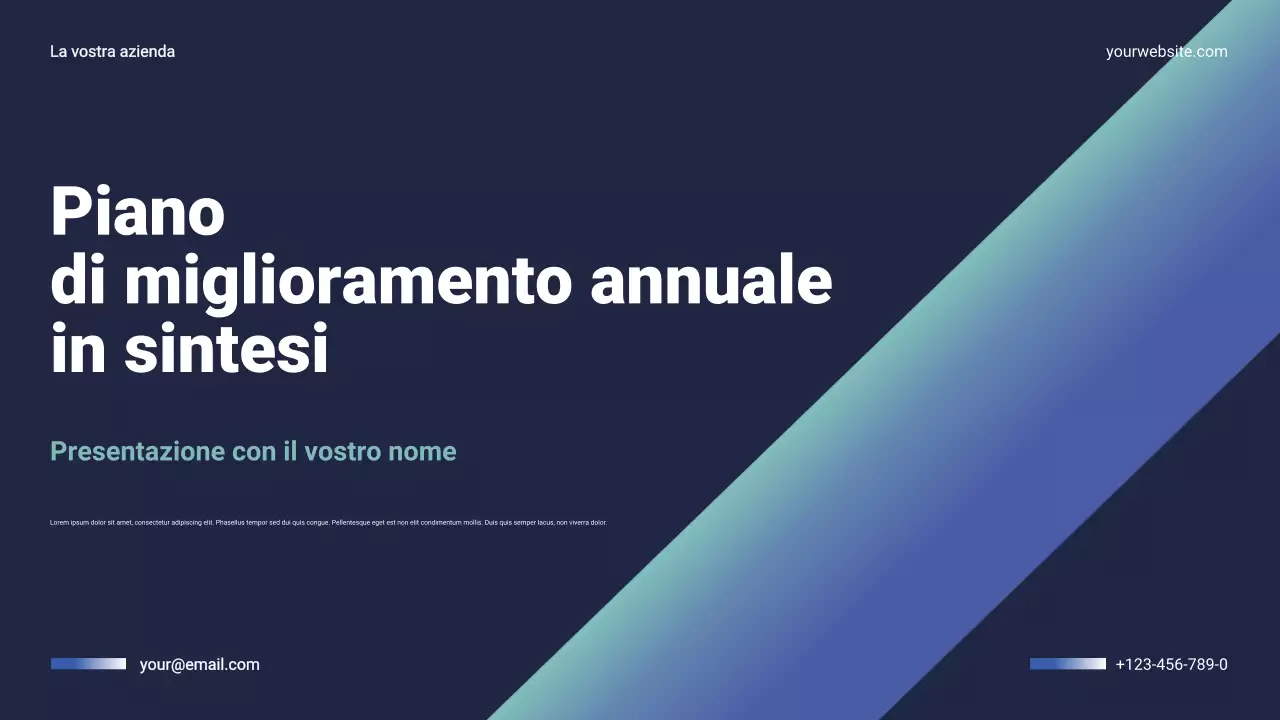 Presentazione del piano annuale di Navy Modern Business