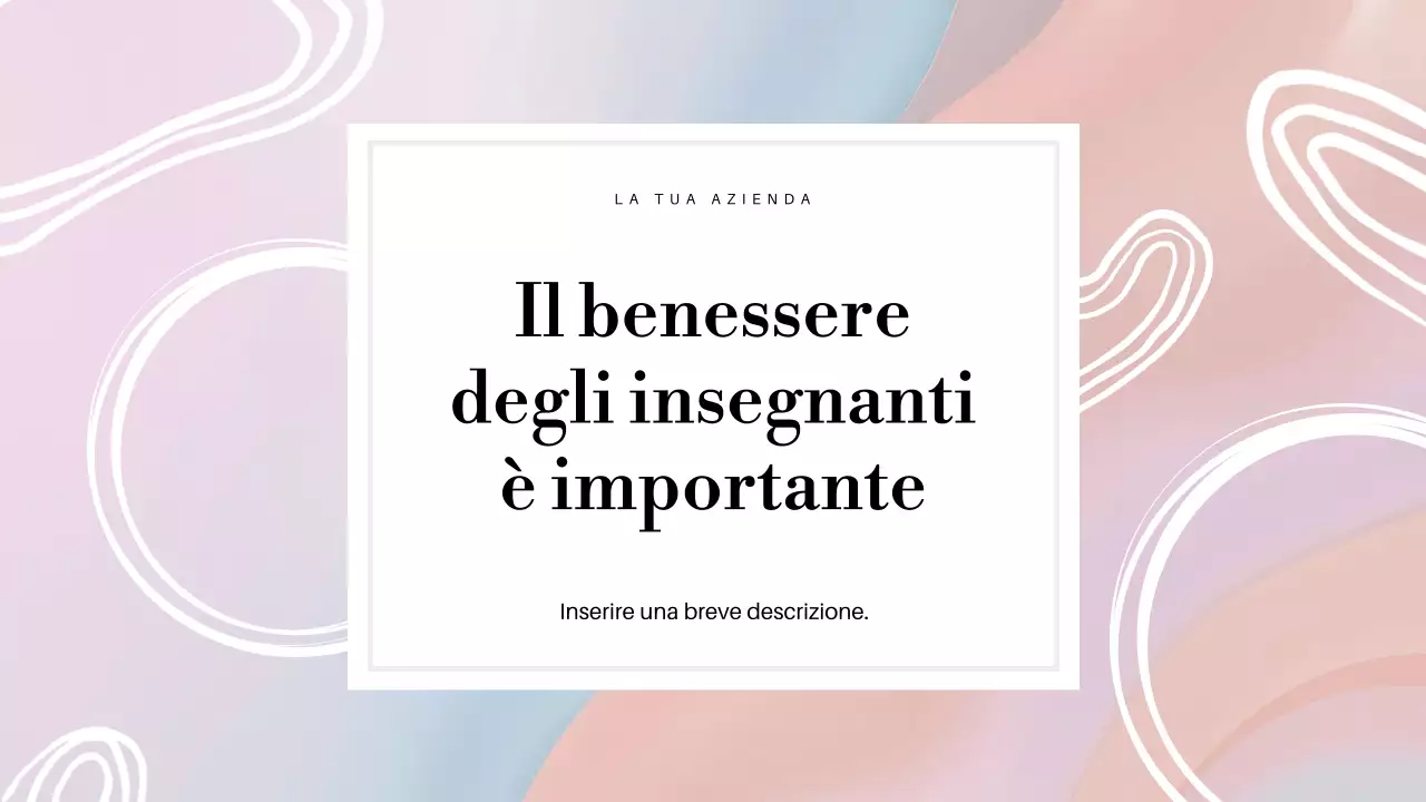 Presentazione dell'annuncio per l'insegnante di Pastel Abstract