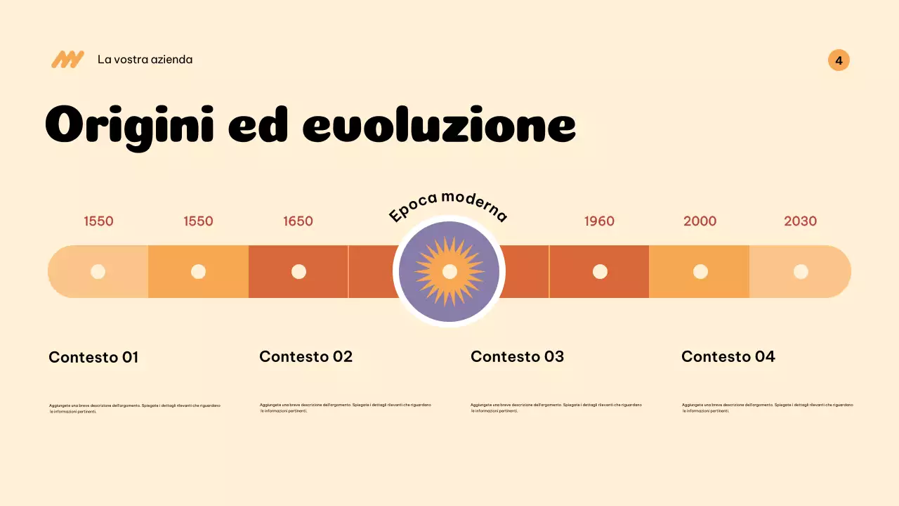 Presentazione dell'annuncio della storia culturale Beige