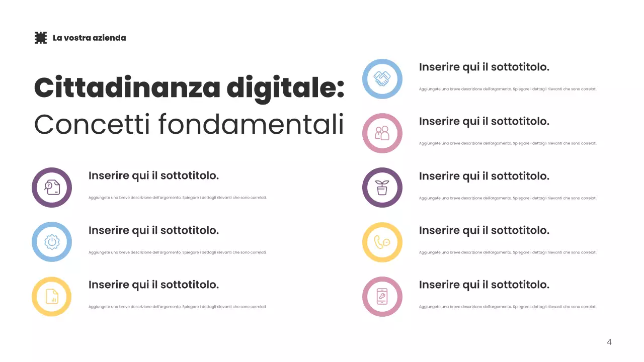 Presentazione promozionale della tecnologia moderna blu