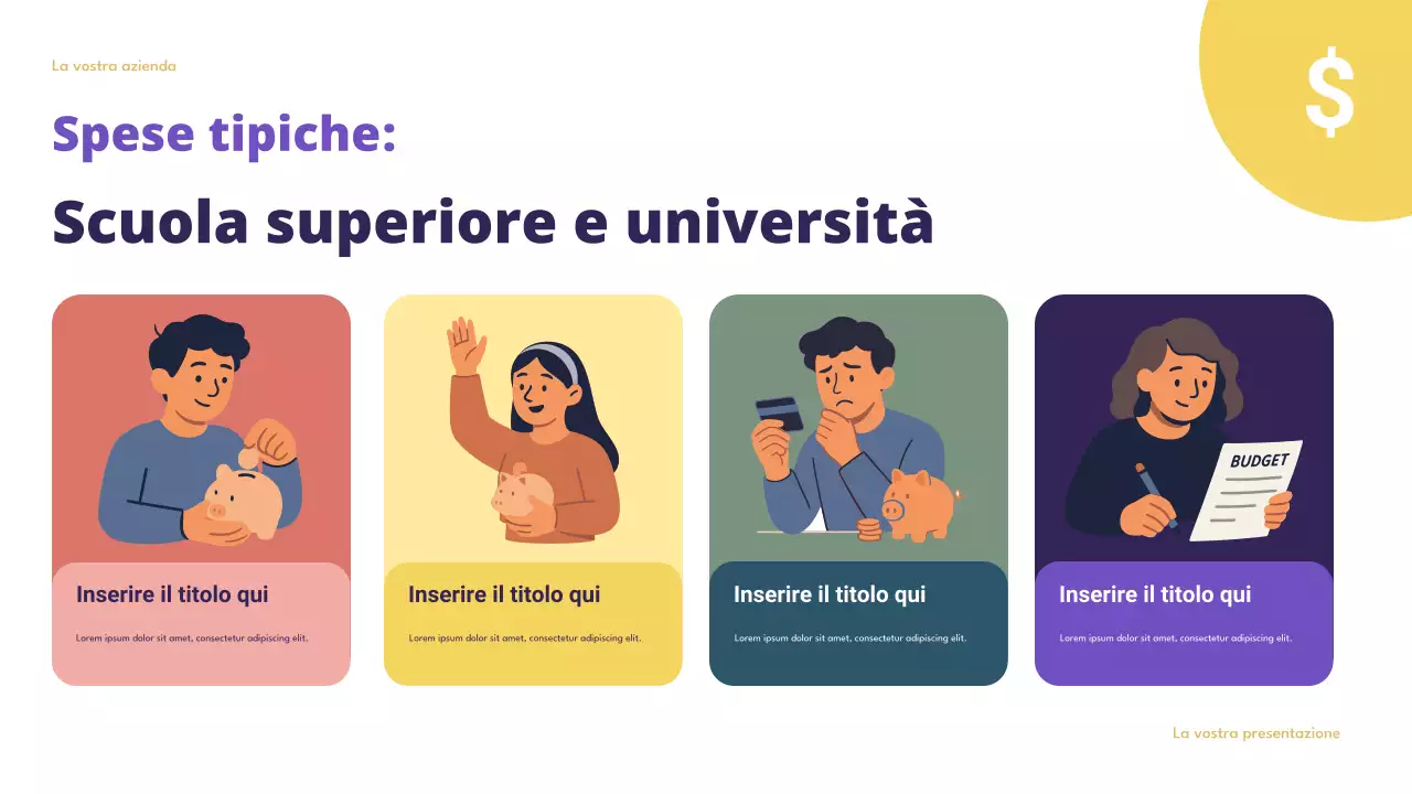 Presentazione del budget intelligente di Purple Modern Finance