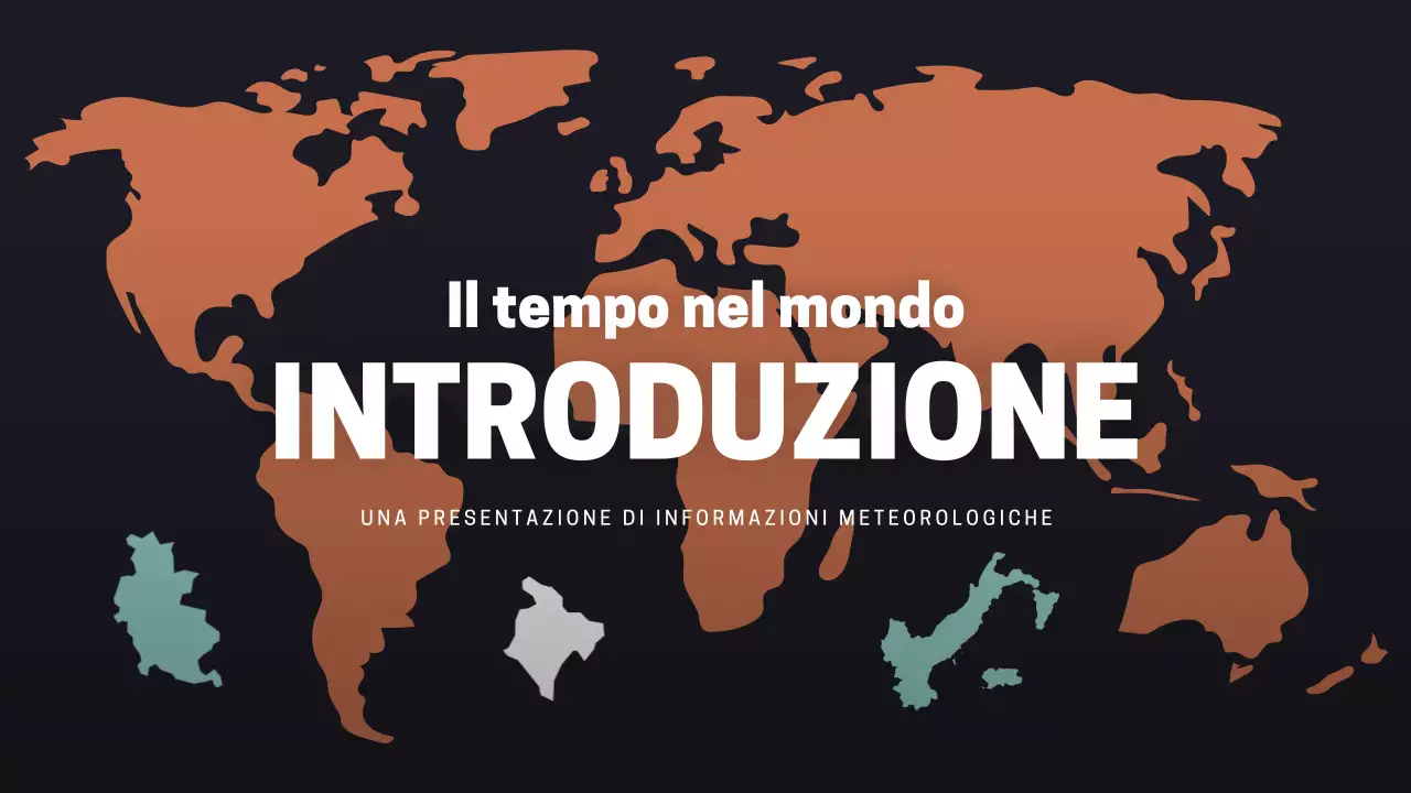 Presentazione del meteo moderno nero-arancione