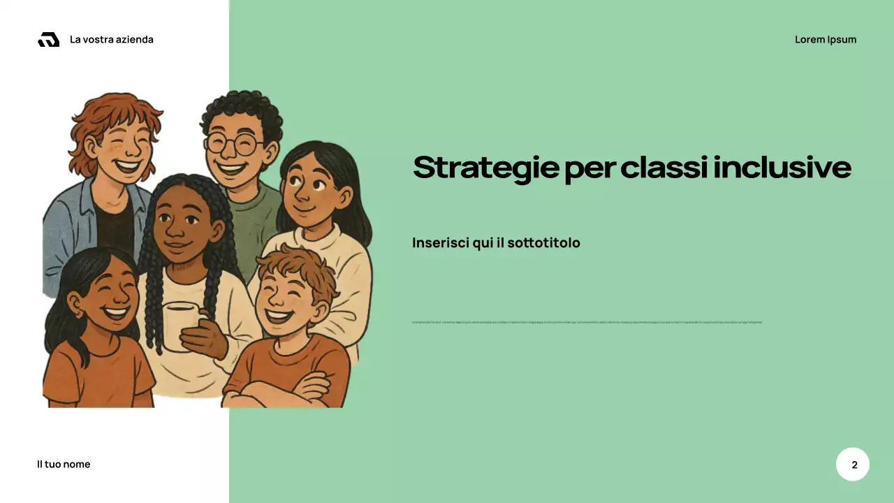 Presentazione della guida scolastica retrò arancione