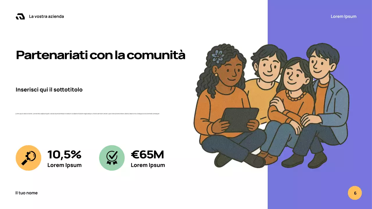 Presentazione della guida scolastica retrò arancione