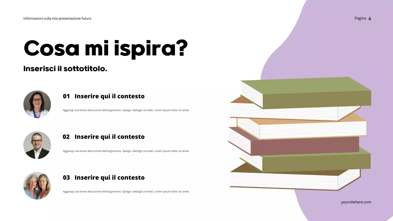 Presentazione del futuro sognante arancione