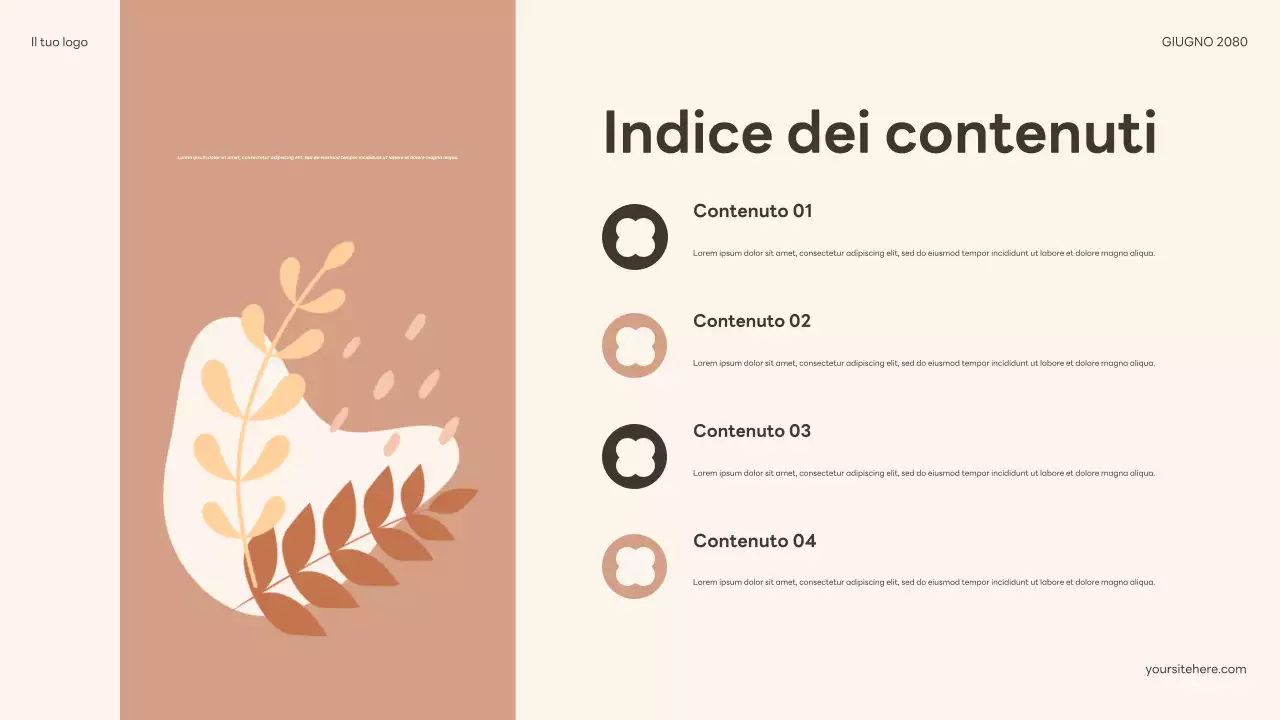 Presentazione Softbook Boho Floreale Beige