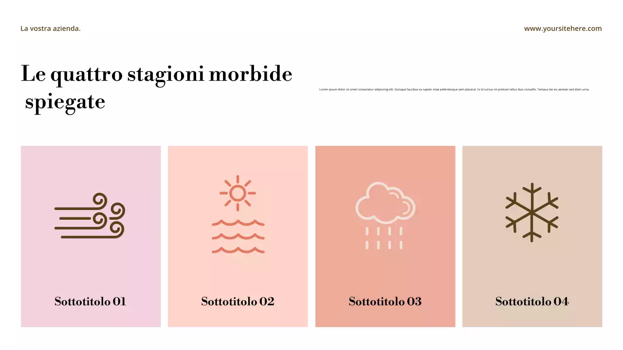 Presentazione dell'annuncio in stile astratto beige